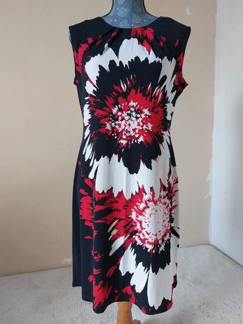 Robe rouge et noir sans manche (42)