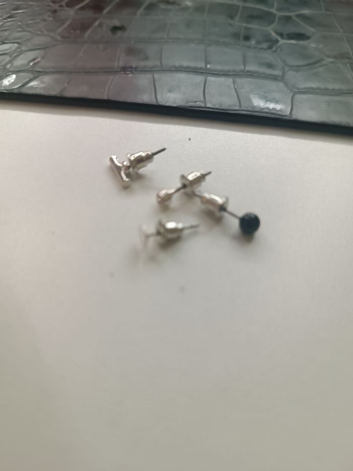 Boucles d'oreille noir - photo numéro 8