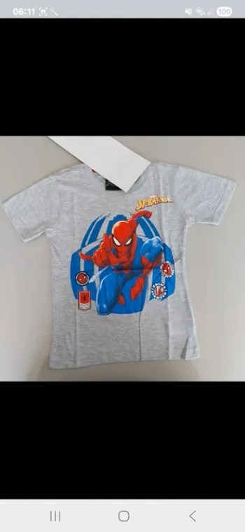 Tee shirt spidermann
