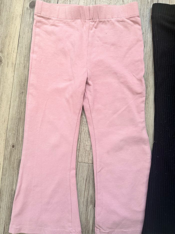 Lot de 2 legging pattes d’éléphant h&m 2/3 ans - photo numéro 3