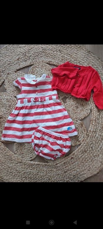 Ensemble robe bloomer gilet