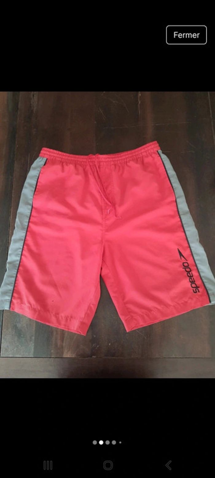 Short de bain Speedo rouge/gris taille fr 42/44 - photo numéro 2