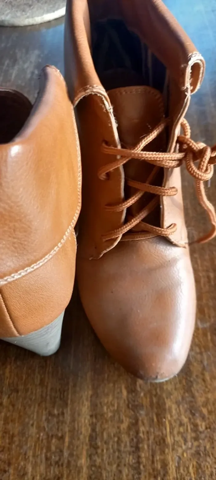 Bottines camel