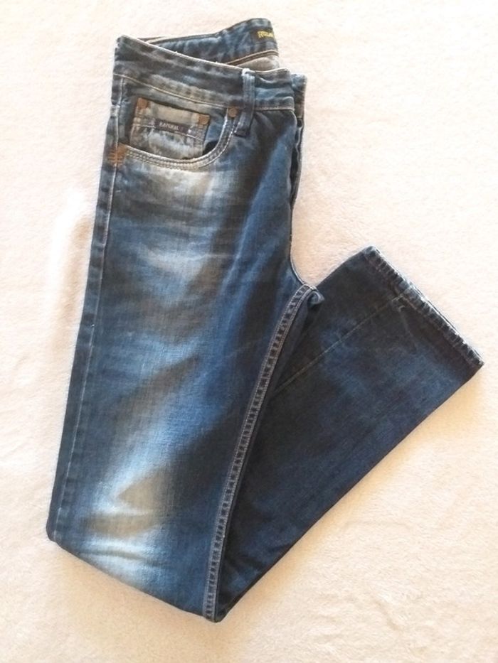 Jeans regular effet délavé 38 - photo numéro 2