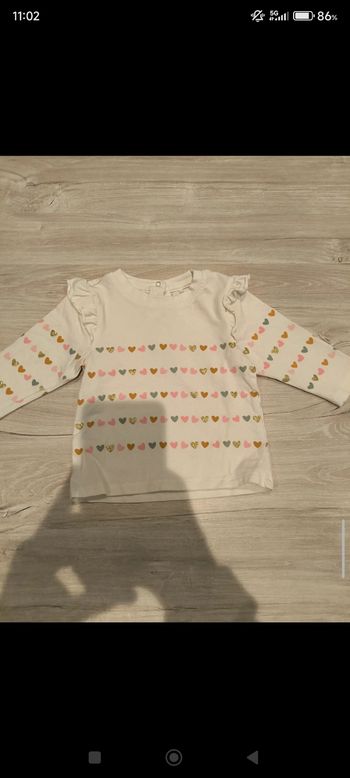 Tee shirt manches longues taille 9 mois