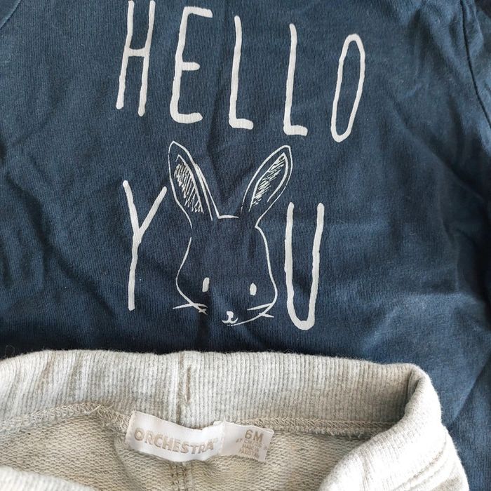 Ensemble jogging t-shirt manche longue 6mois - photo numéro 3