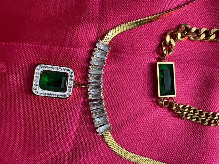 Collier et bracelet femme en acier inoxydable - photo numéro 3