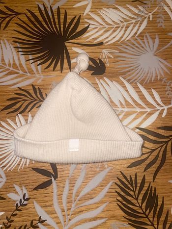 Bonnet côtelé beige bb naissance-3 mois orchestra