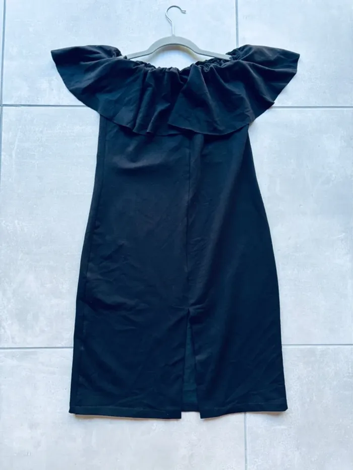 Magnifique robe col bardot Awama noire neuve - photo numéro 3