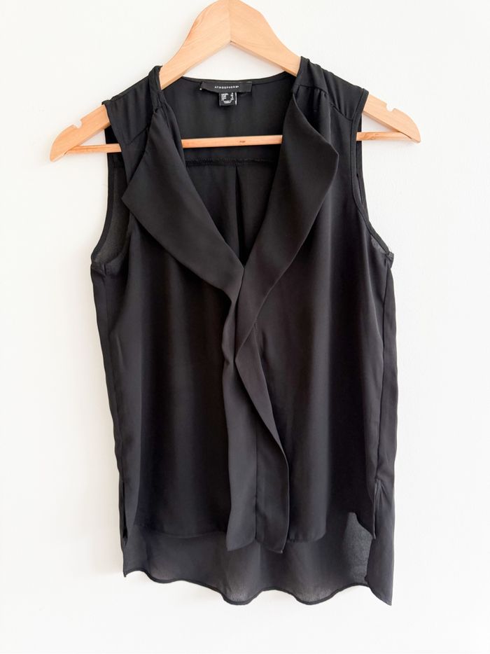 Blouse sans manches noir atmosphère taille 36 S