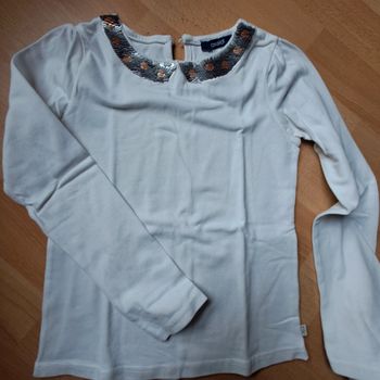 Tee-shirt manches longues col sequins réversibles 5ans #okaidi