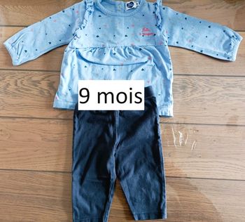 Lot n°181 Ensemble fille 9 mois Mots d'enfants