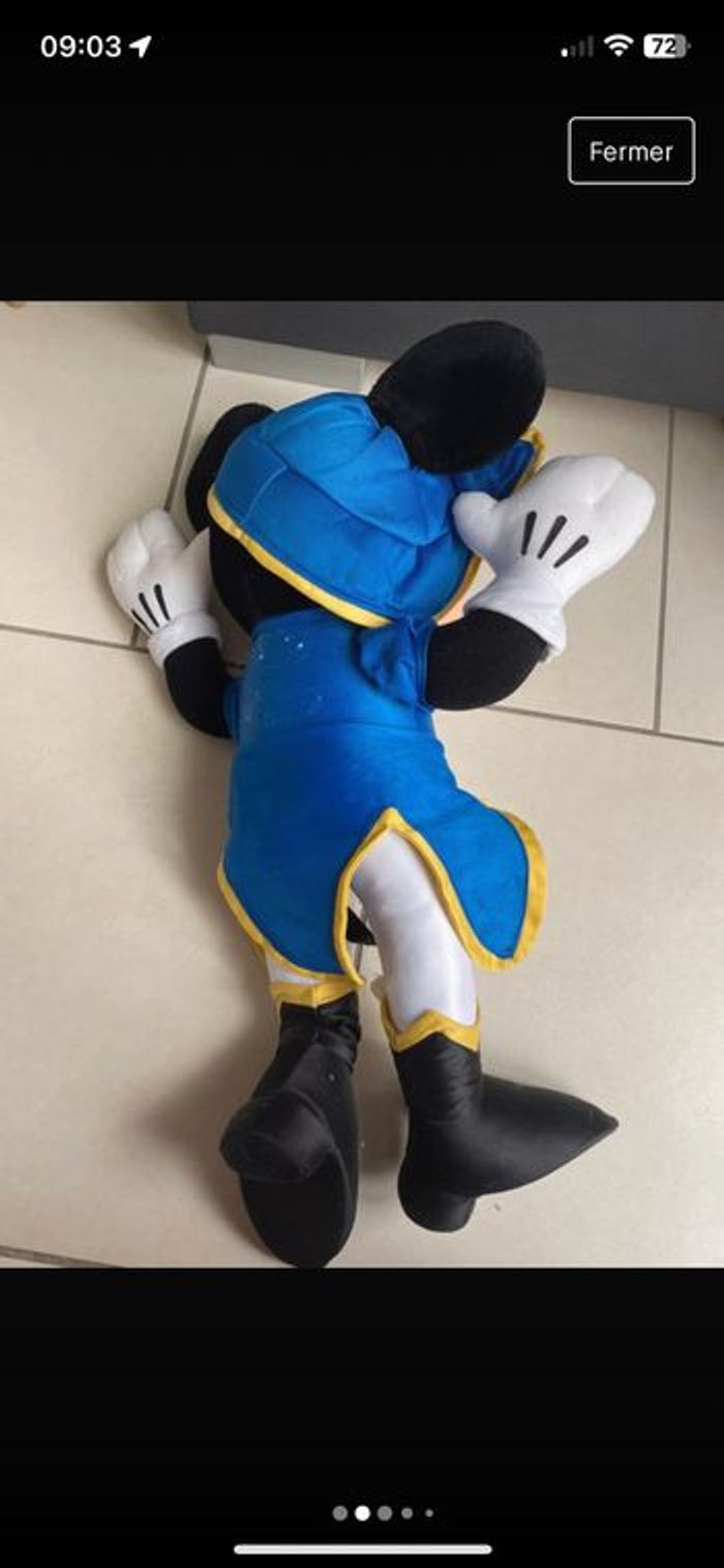 Peluche vintage mickey - photo numéro 2