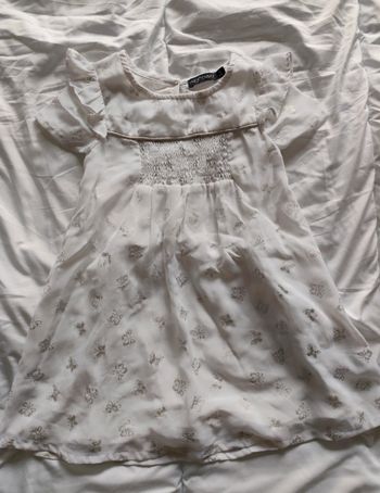 Robe blanche papillon 🦄 Taille 92 cm 
