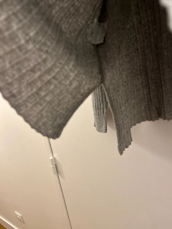 Pull fin gris Monoprix T Large - photo numéro 4