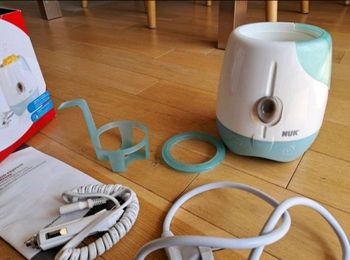 Chauffe biberon nuk + lot de biberon mot d'enfant