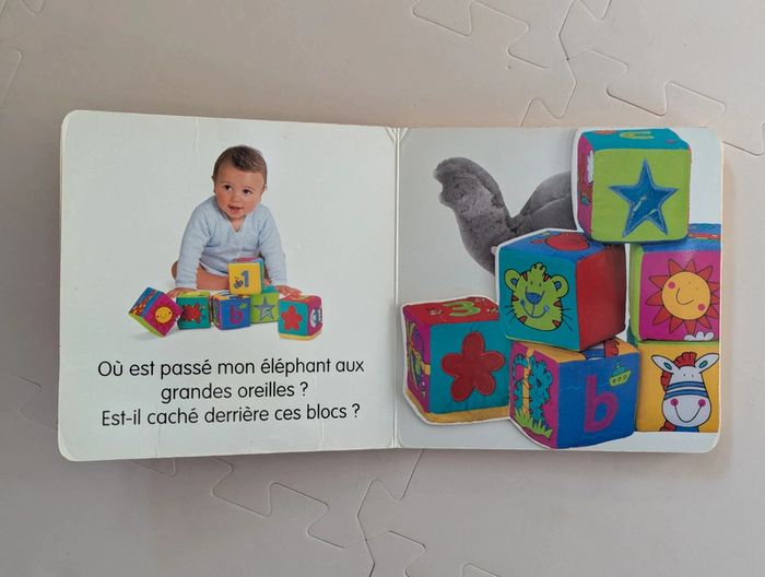 Lot 2 livres bébé sensoriels – C’est l’heure du jeu et du bain – avec textures et volets - photo numéro 5