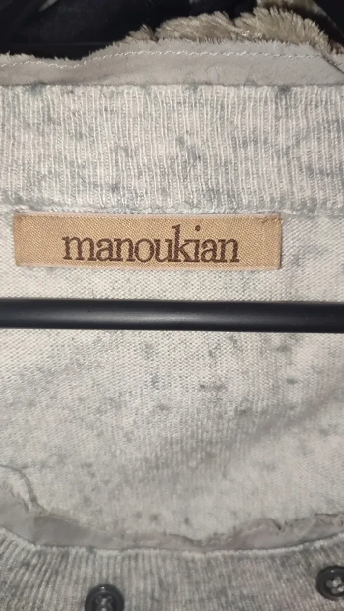 Pull Manoukian gris taille M - photo numéro 3