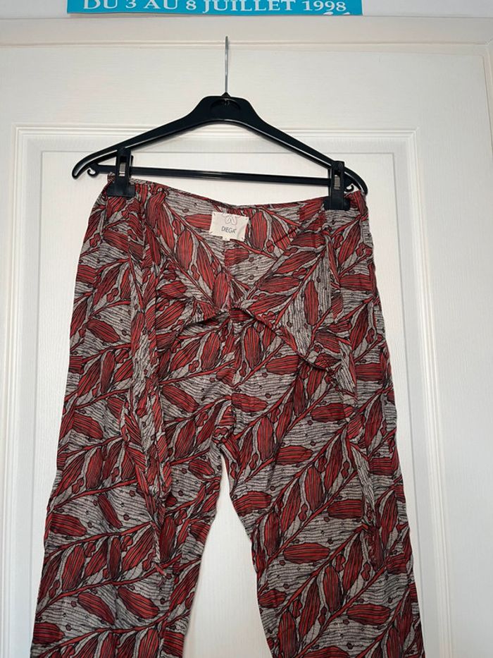 Pantalon fluide DIEGA – Coton & Soie – Taille L - photo numéro 6