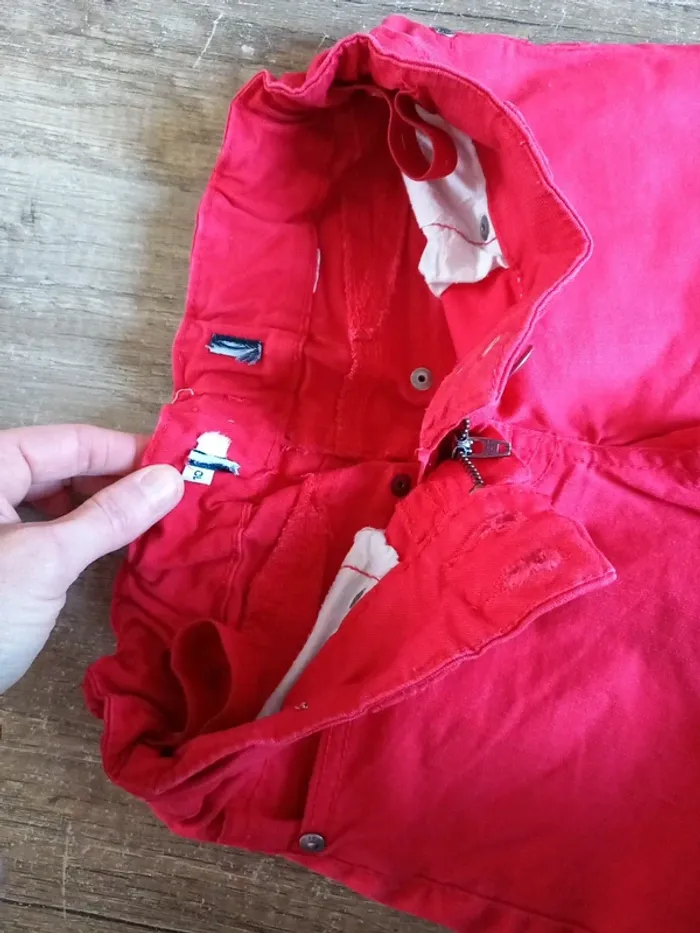 Jeans rouge 10 ans - photo numéro 5