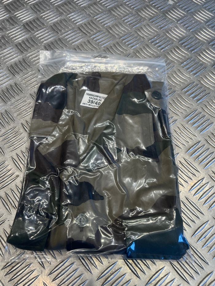chemise chemisette militaire francaise neuf fesca gp garments transconfection toutes taille dispo - photo numéro 3