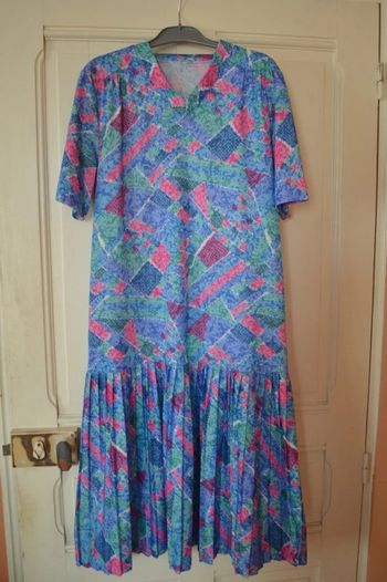 Robe plissée vintage Losange