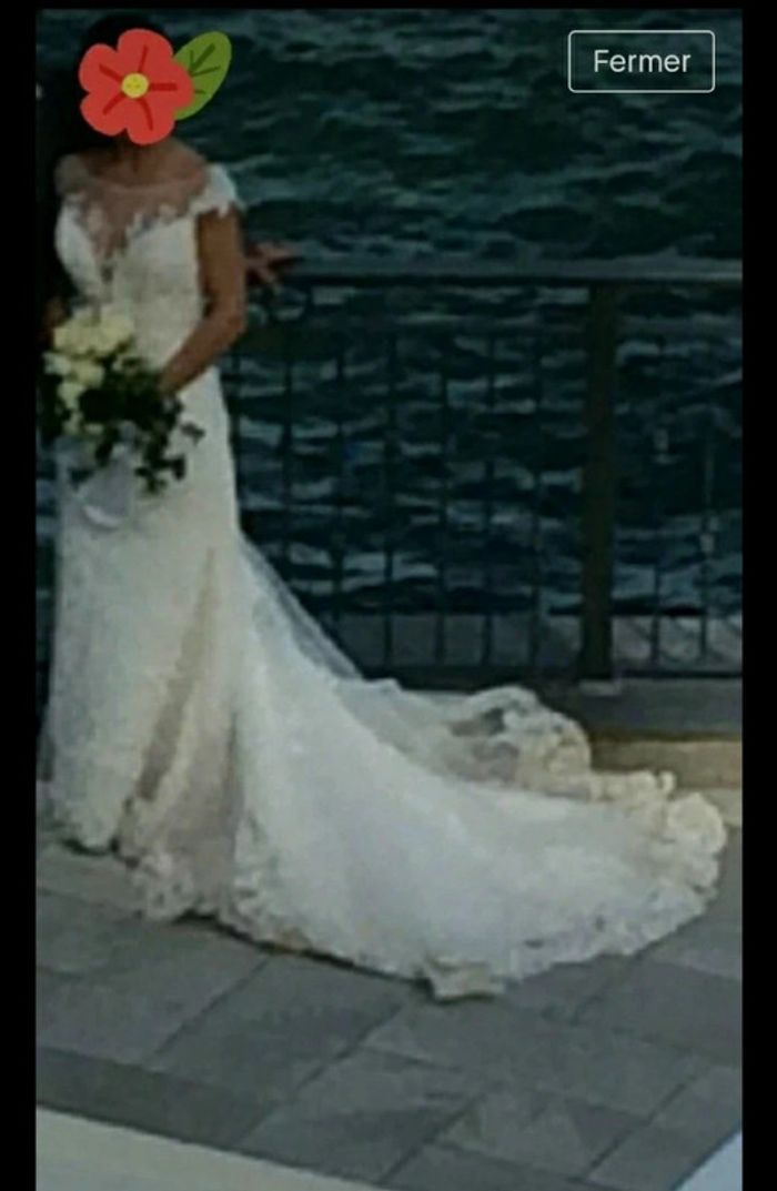 Robe de mariée juste parfaite 🤩 + chaussures offertes - photo numéro 3