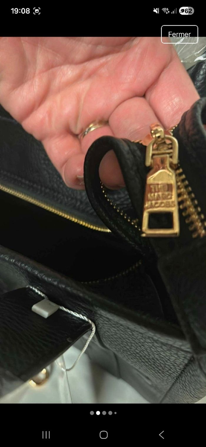 Sac tote bag noir a bandoulière - photo numéro 6