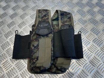 sac poche Bt pour 2 Pots Woodland Digital paintball