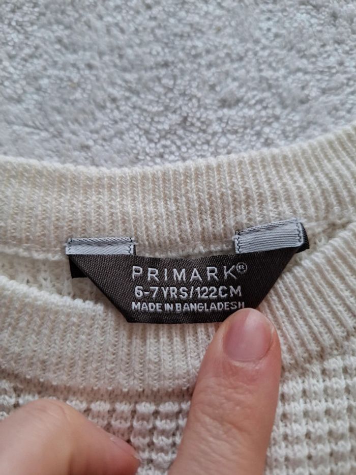 👦 6/7 ans pull crème uni - primark - photo numéro 5