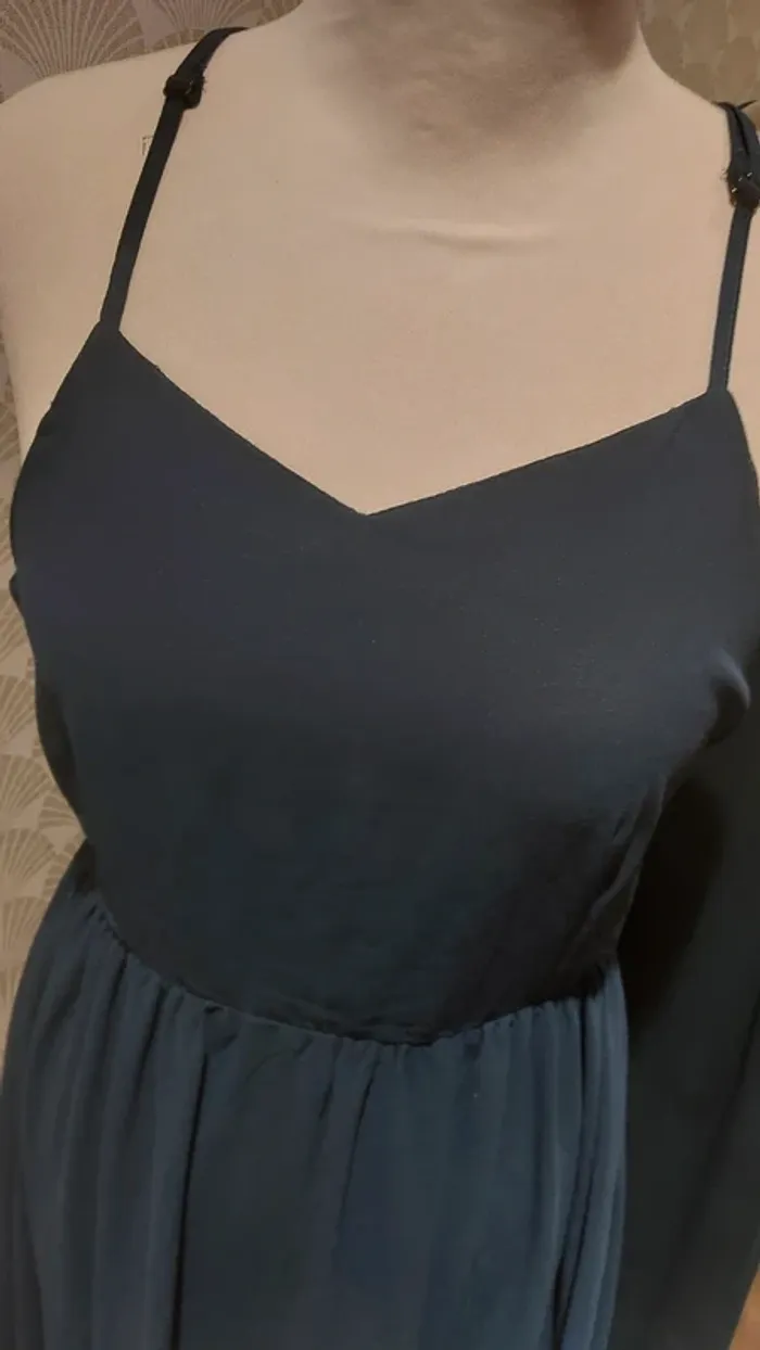 Robe chic cocktail bleue marine - photo numéro 2