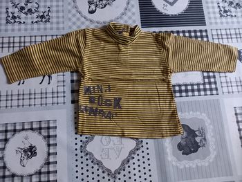 T-shirt manches longues col roulé