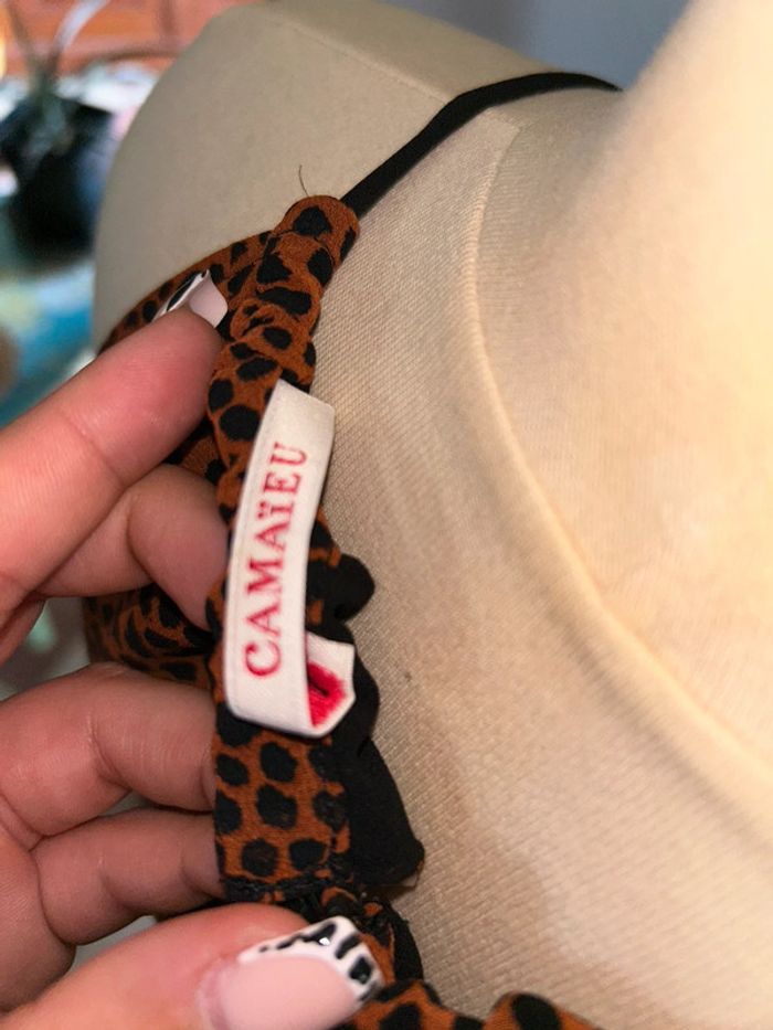 Top à bretelles léopard - photo numéro 3