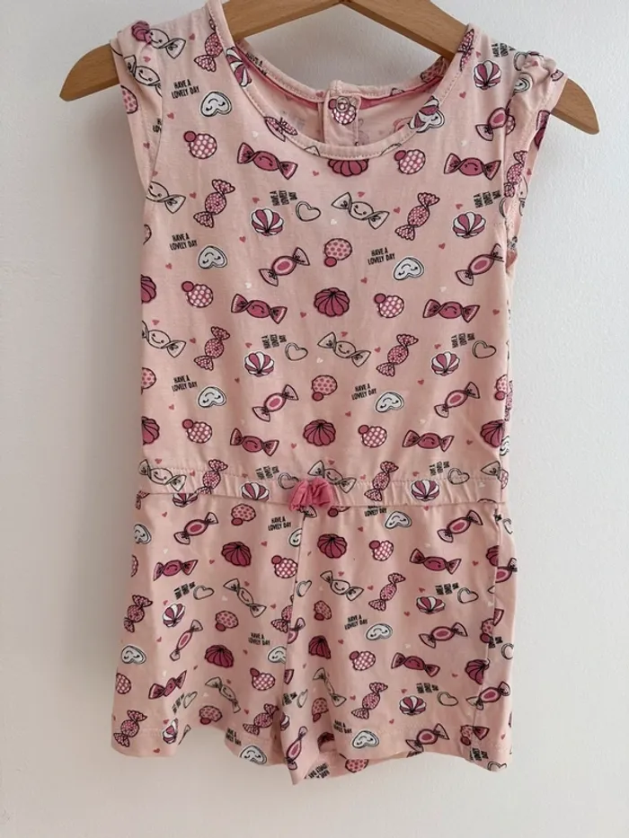 Combishort motif bonbons rose - photo numéro 2