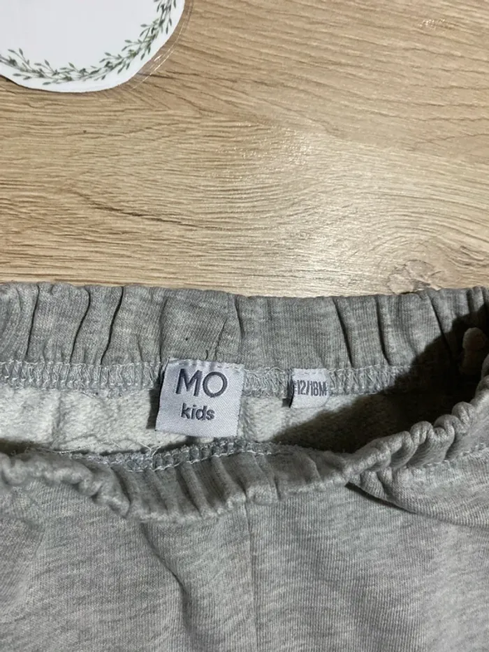 Jogging simple gris sans poche bébé garçon 12/18 mois MO Kids - photo numéro 3