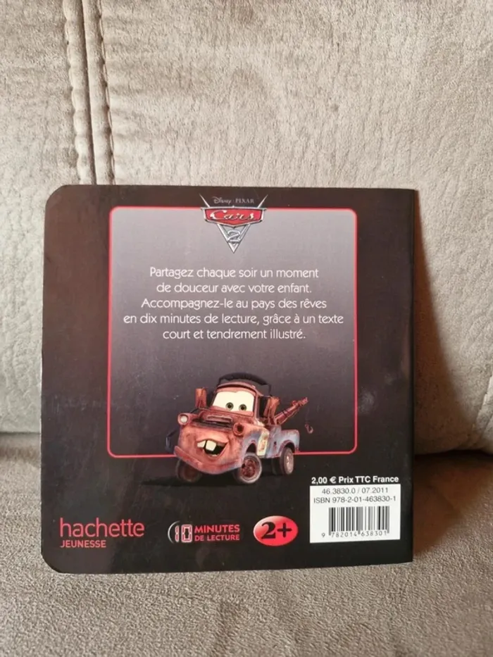 📖 Livre Disney • Cars  2 - Flash Mcqueen - photo numéro 2