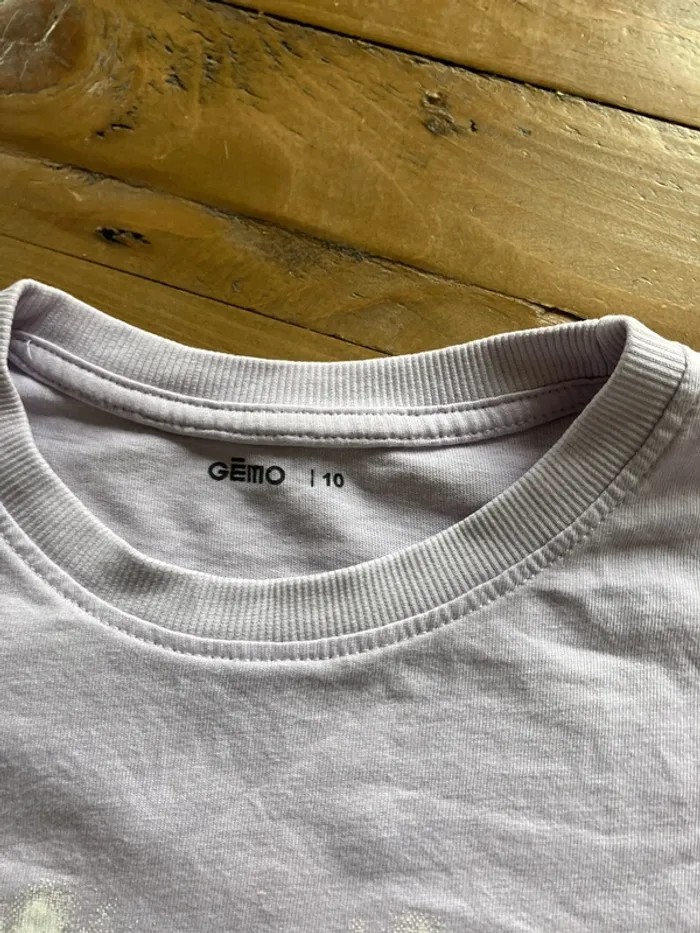 T shirt violet 10 ans - photo numéro 2