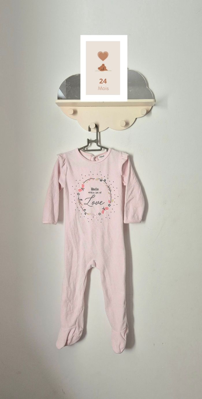 Pyjamas 1 pièces velours * Gémo *