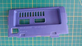 Plasturgie cache arrière 1-2 pièce détachée console de jeux Nintendo Gamecube DOL-001 (EUR) #E37