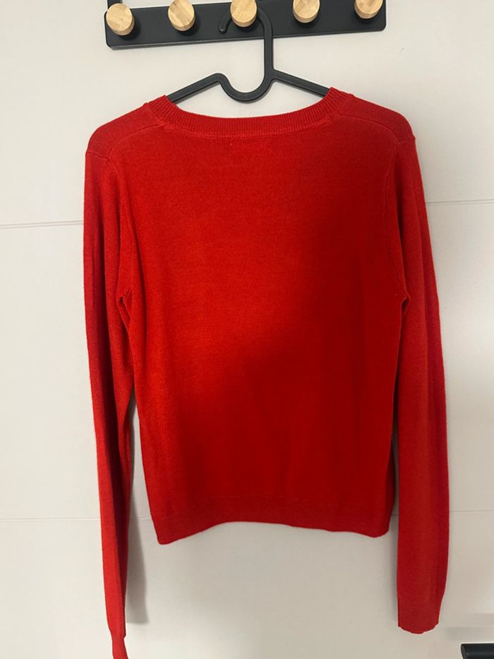 Pull H&M rouge motif Noël – très bon état - photo numéro 4
