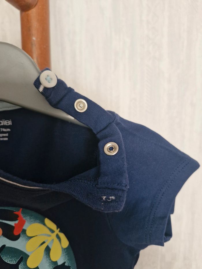 T-shirt manches courtes bébé 12 mois Obaïbi Coton - photo numéro 4