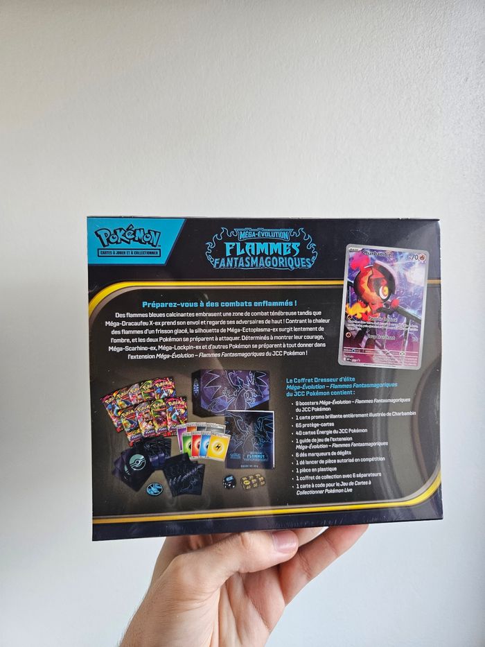 ETB Pokemon ME02 Méga Évolution Flammes Fantasmagoriques - Mega Dracaufeu | Coffret Dresseur d'Elite - photo numéro 3
