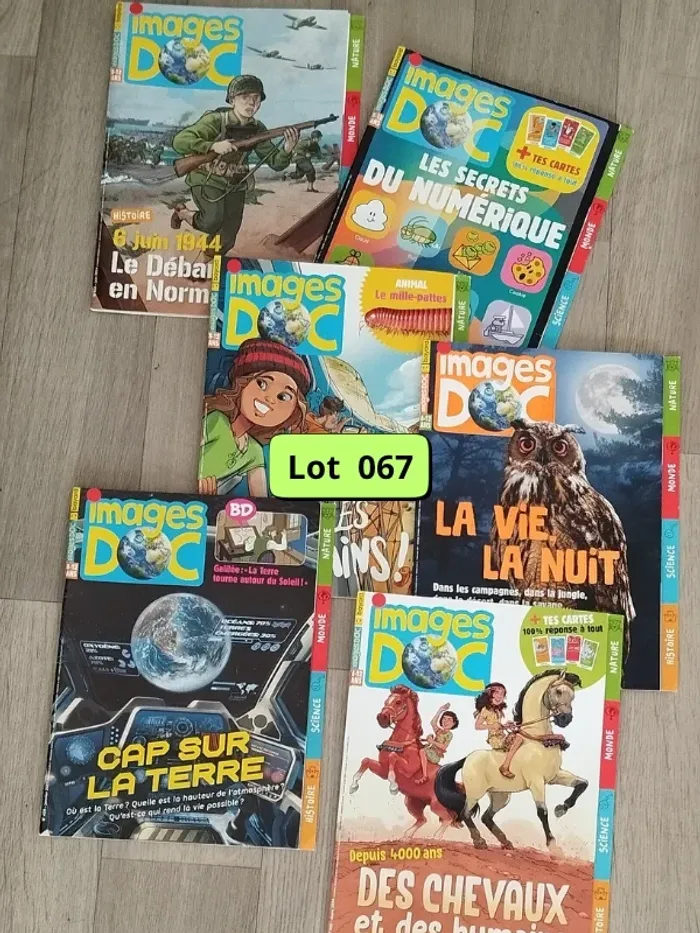 Lot de 6 magazines Images Doc année 2022-23-24 L067
