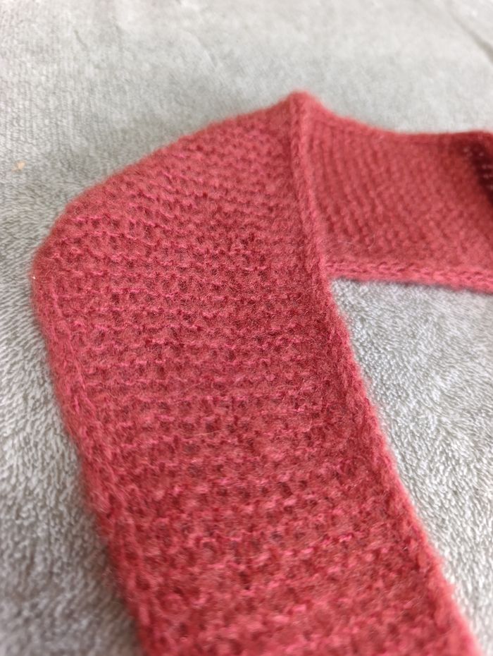 Sophie scarf nuage écharpe sophie terracotta neuf fait main - photo numéro 2