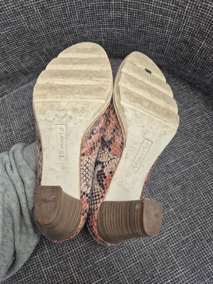 Escarpins Tamaris – Imprimé Serpent Multicolore – Taille 37 - photo numéro 2