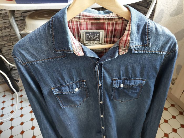 Chemise en jeans taille M - photo numéro 2