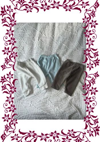 Lot 3 legging/bas de pyjama 3 mois
