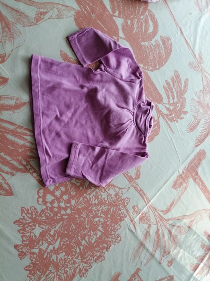 T shirt rose manches longues