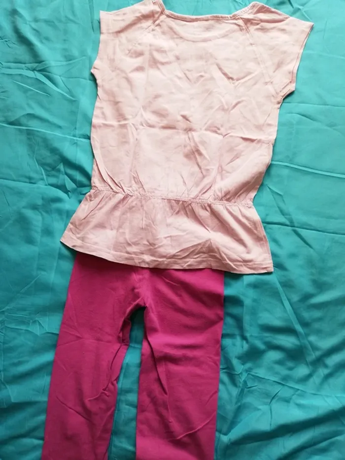 Ensemble t-shirt et leggins fille - photo numéro 2