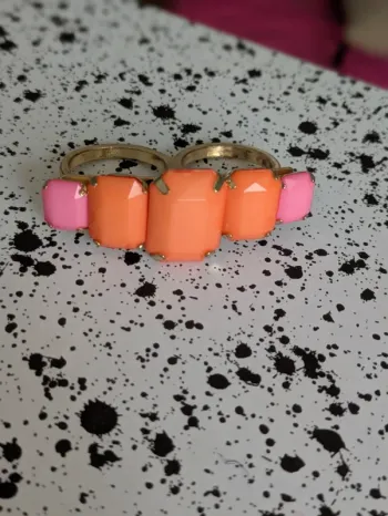 Bague double fantaisie